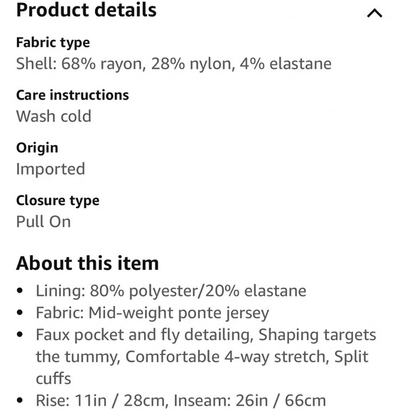 SPANX The Perfect Pant, Ankle Backseam Skinny size medium - Picture 3 of 10